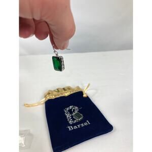 New Barzel Green Drop Earrings